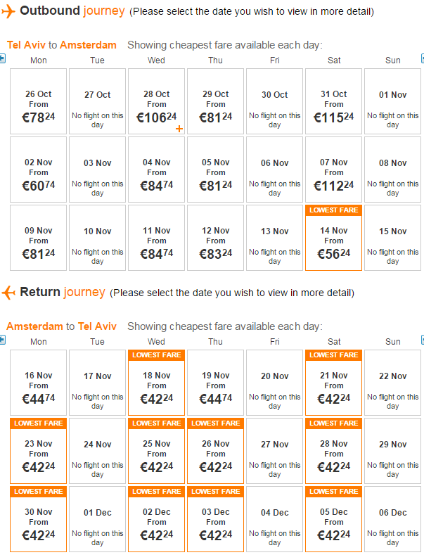טיסות זולות לאמבטרדם