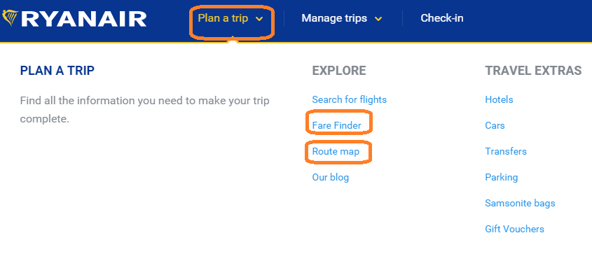 ryanair search