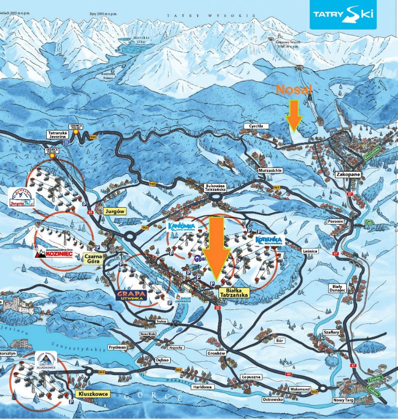 zakopane map